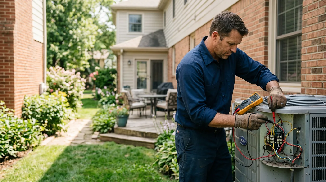 HVAC technician working near Panther, WV